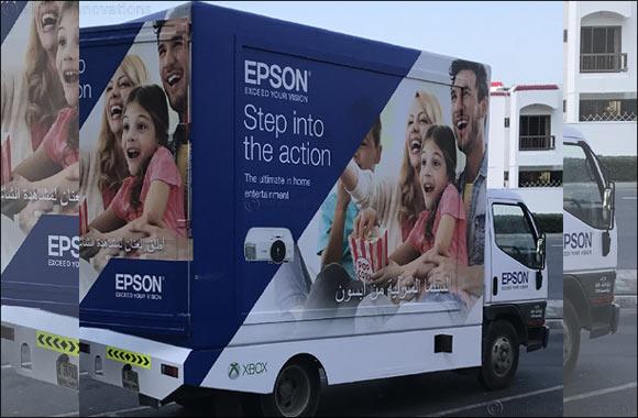 Epson's mobile trucks bring wide screen HD entertainment across Dubai