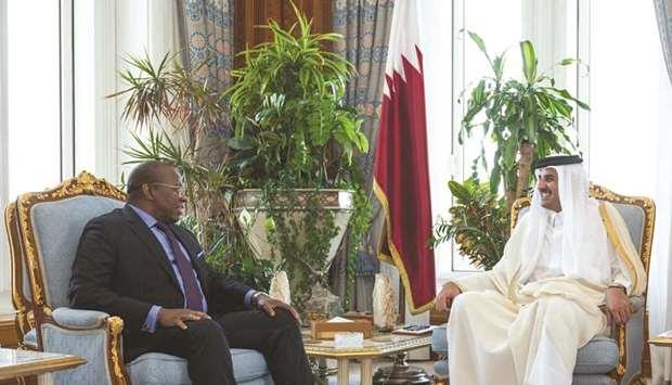 Qatar- Message from president of Guinea