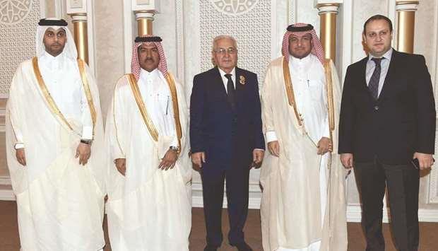 Qatar- Farewell ceremony for Azerbaijan envoy