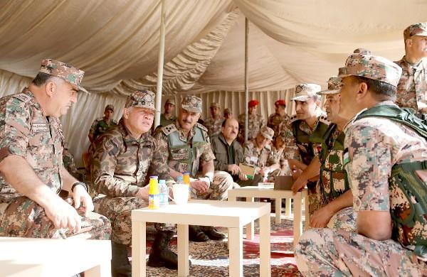 Jordan- King visits Northern Military Zone