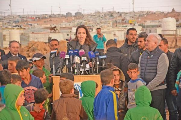 Jolie hails Jordan's continued support to Syrian refugees