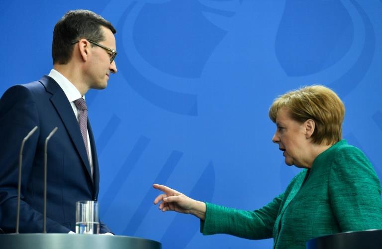 German, Polish leaders clash over Russia gas pipeline plan