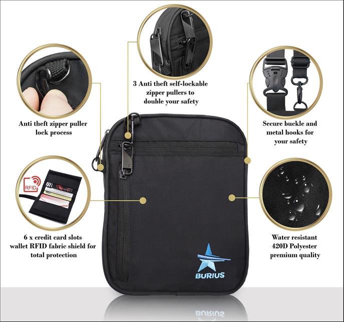 lockable travel pouch