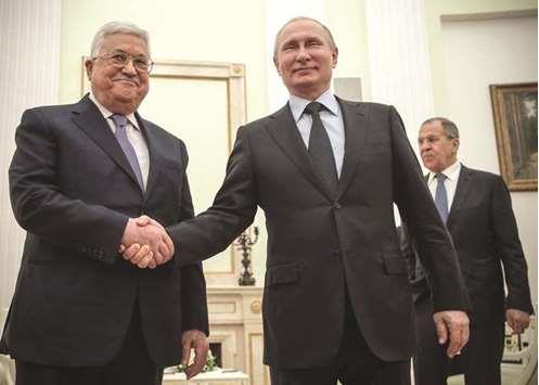 Abbas tells Putin he wants US mediator role diluted