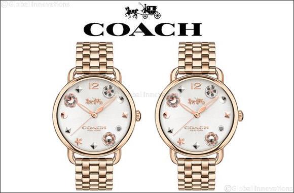 coach charm watch