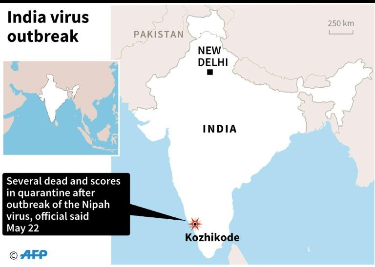 Five dead in India from Nipah virus, dozens quarantined