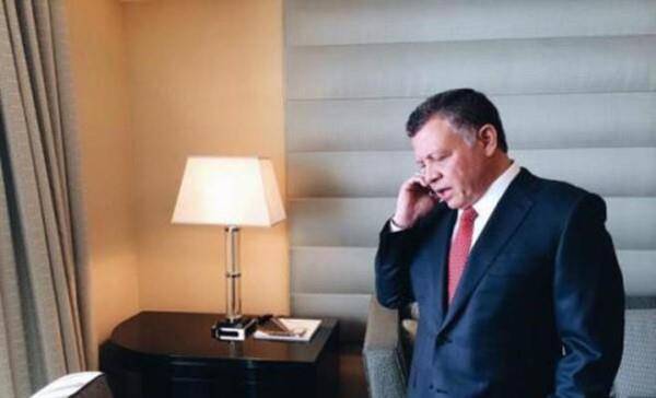 Jordan- King Receives Phone Call from Palestinian President