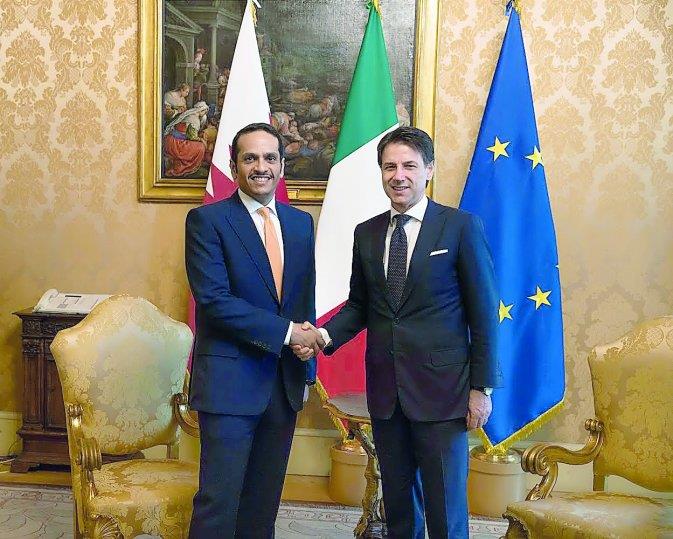 Qatar- Deputy Prime Minister holds talks with Italian PM