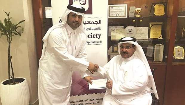 Al Khaliji donates to Special Needs society