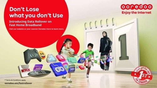 Oman- Ooredoo offers data rollover on fast home broadband