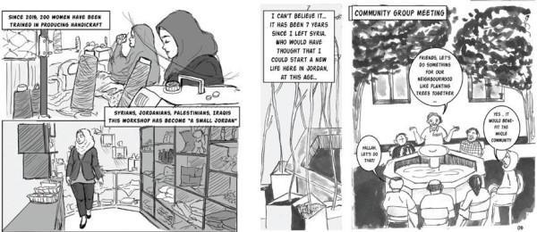 Graphic novel portrays stories of solidarity between Jordanians, Syrian refugees