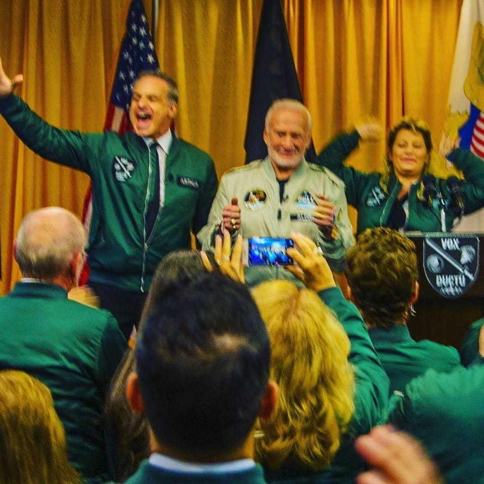 Clint Arthur and Buzz Aldrin at West Point