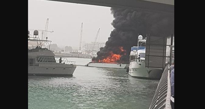 Boat gutted in Dubai Marina fire, situation under control