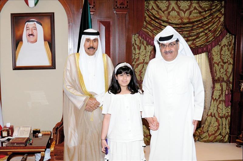 Kuwait-  His Highness Crown prince receives national figures