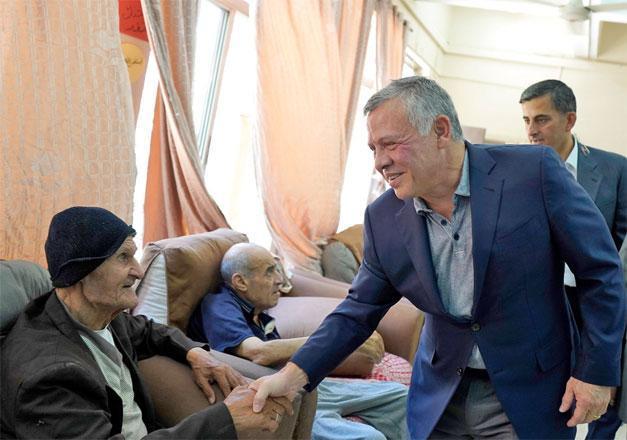 Jordan- King checks on residents of elderly home ahead of 