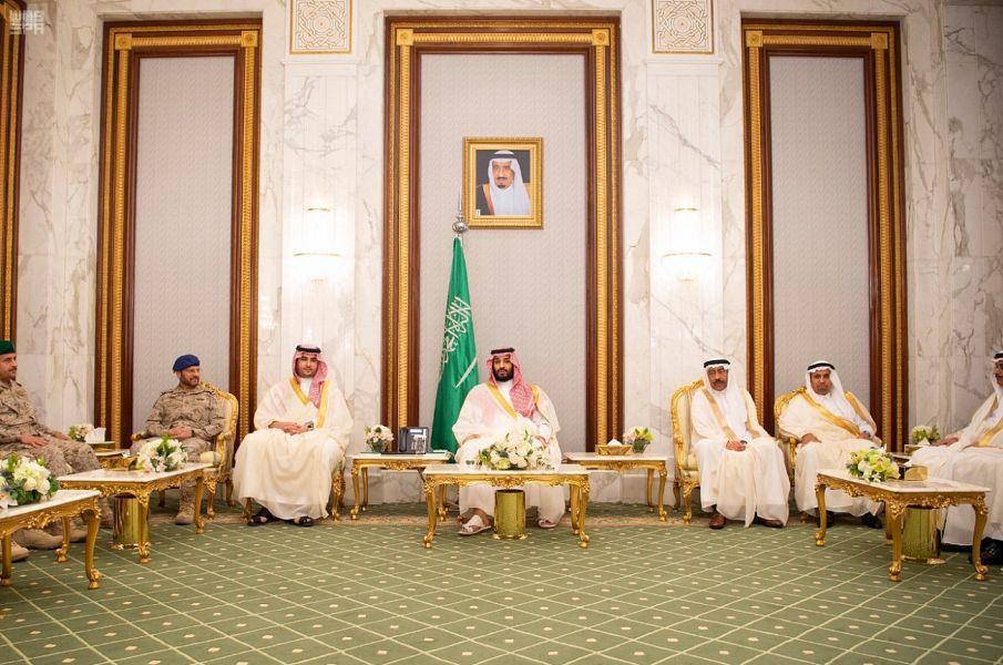 Saudi- HRH Crown Prince receives senior officials and 