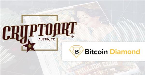 Bitcoin Diamond Supported By Cryptoart As Payment For Limited - 