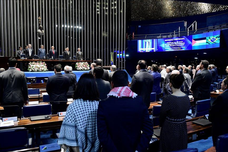 Senate celebrates 40th anniversary of Brazil-Palestine ties