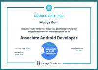 associate android developer google certification