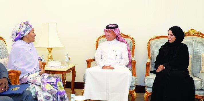 Qatar- Minister of State for Foreign Affairs meets top UN official