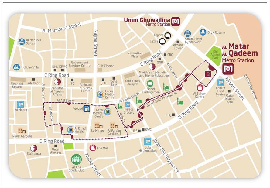Qatar 3 New Feeder Bus Routes To Matar Qadeem Metro Station