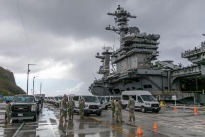5 US sailors test COVID-19 positive again