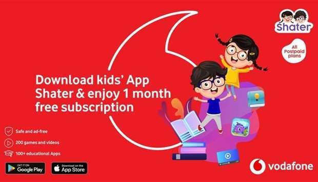 Vodafone Qatar launches 'Shater' entertainment app for kids