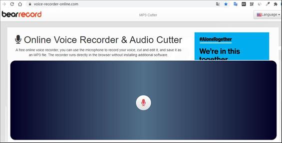 Online voice recorder