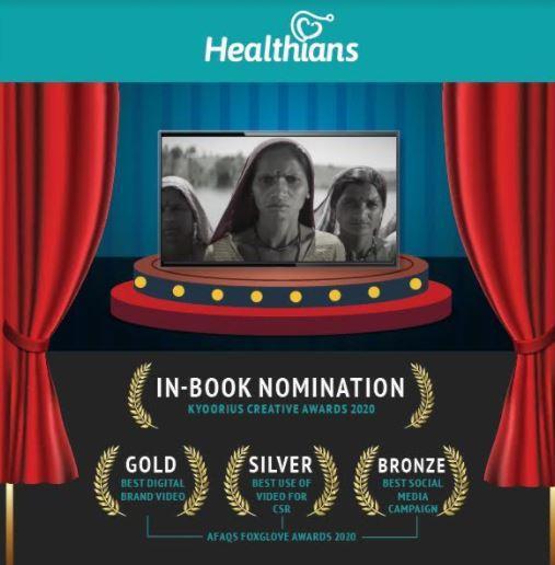 Healthians Social Campaign #SheIsNotDoingGreat Wins at Foxglove Awards, Nominated for Blue Design Awards
