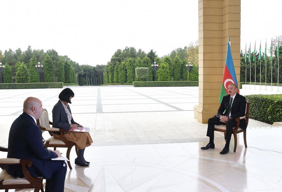 President Ilham Aliyev Interviewed By Japan S Nikkei Newspaper Photo Menafn Com