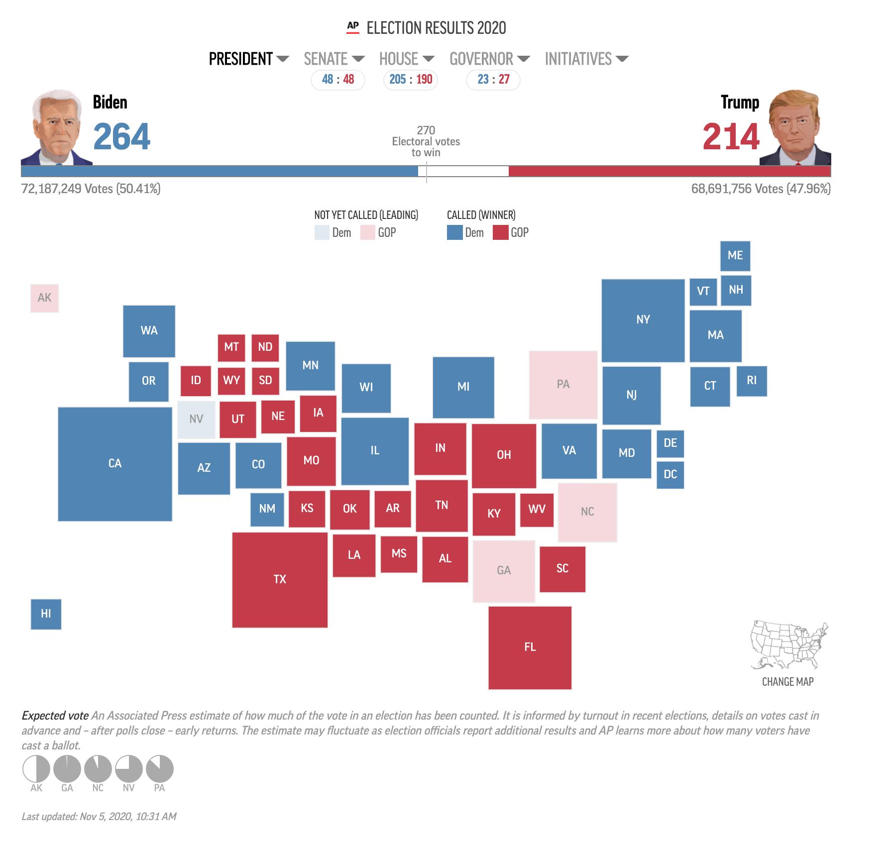 How To Read U S Election Maps As Votes Are Being Counted Menafn Com