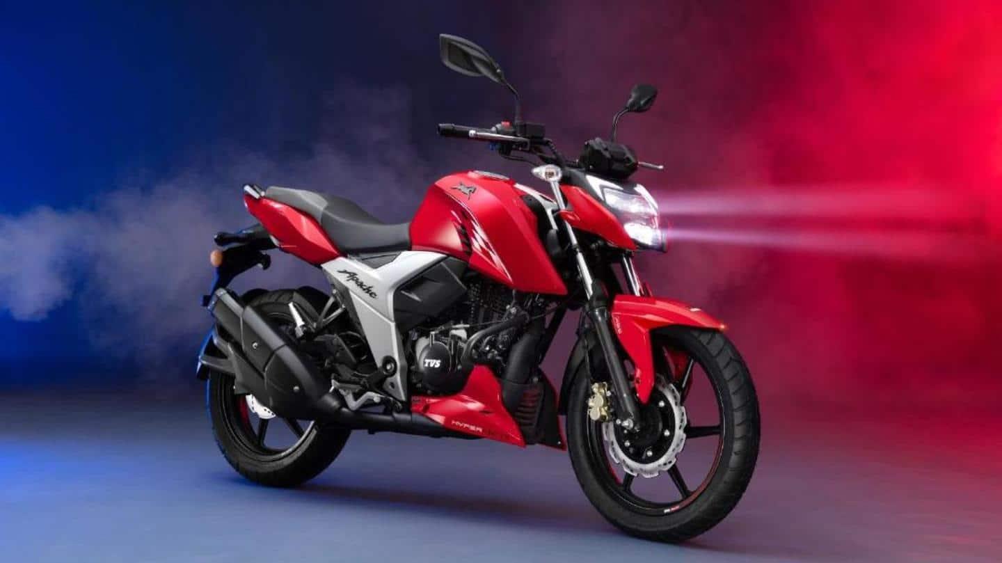 India 21 Tvs Apache Rtr 160 4v Motorbike Unveiled In Bang Menafn Com