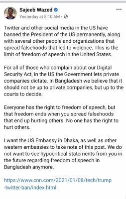 Stop Hypocritical Statements Regarding Freedom Of Speech In Menafn Com
