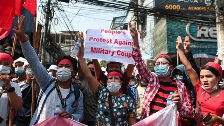 18 Killed In Myanmar S Anti Coup Protests Human Rights Group Newsbytes Menafn Com