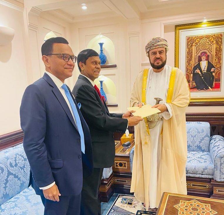 Sri Lanka- Prime Minister sends a special representative for talks with Oman