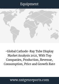 -Global Cathode-Ray Tube Display Market Analysis 2021, With Top Companies, Production, Revenue, Consumption, Price and Growth Rate -Global Cathode-Ray Tube Display Market Analysis 2021, With Top Companies, Production, Revenue, Consumption, Price and Growth Rate
