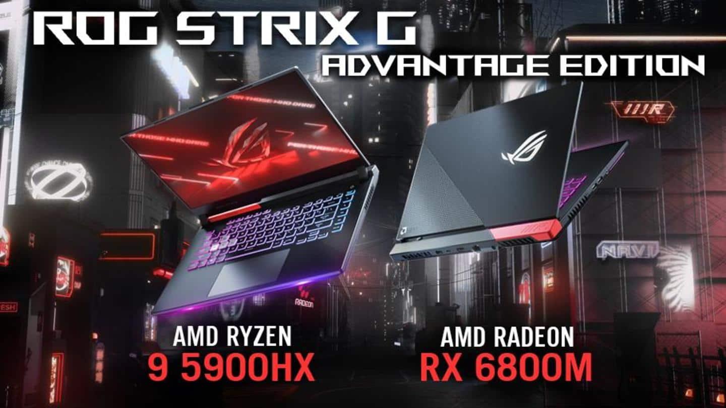 ASUS ROG Strix G15 (2021) Advantage Edition Gaming Laptop, 15.6 300Hz FHD  Display, Radeon RX 6800M GPU, AMD Ryzen 9-5900HX, RGB Keyboard, Windows 10