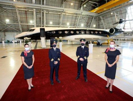 Qatar Airways unveils G700    draws QE over Qatar skies