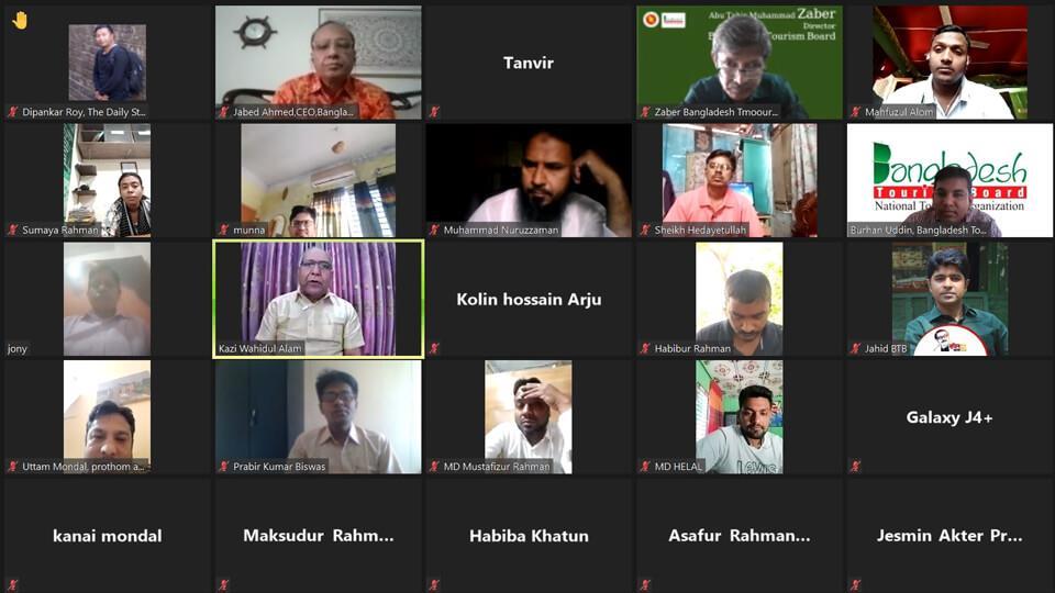 BTB's webinar for Khulna's journalists to enhance work capacity on tourism
