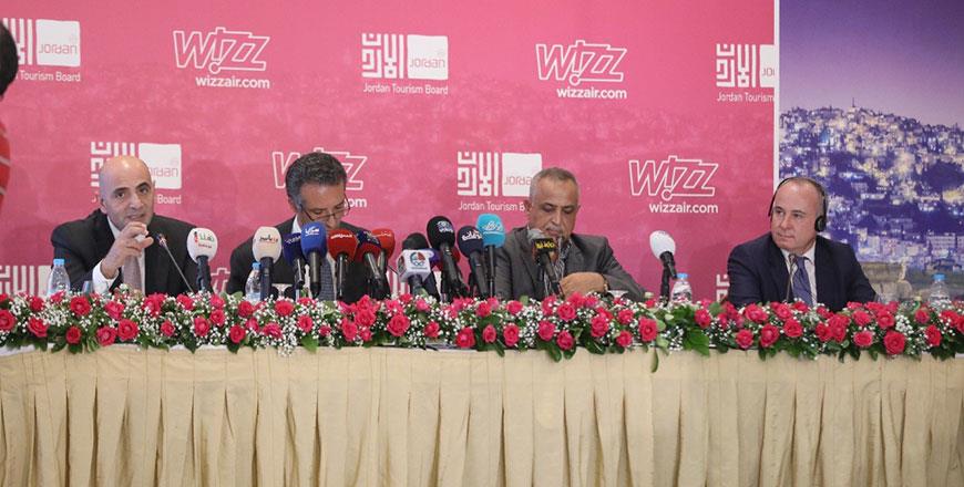 Agreement with Wizz Air to attract 167,000 tourists to Jordan during 1st year operation — JTB