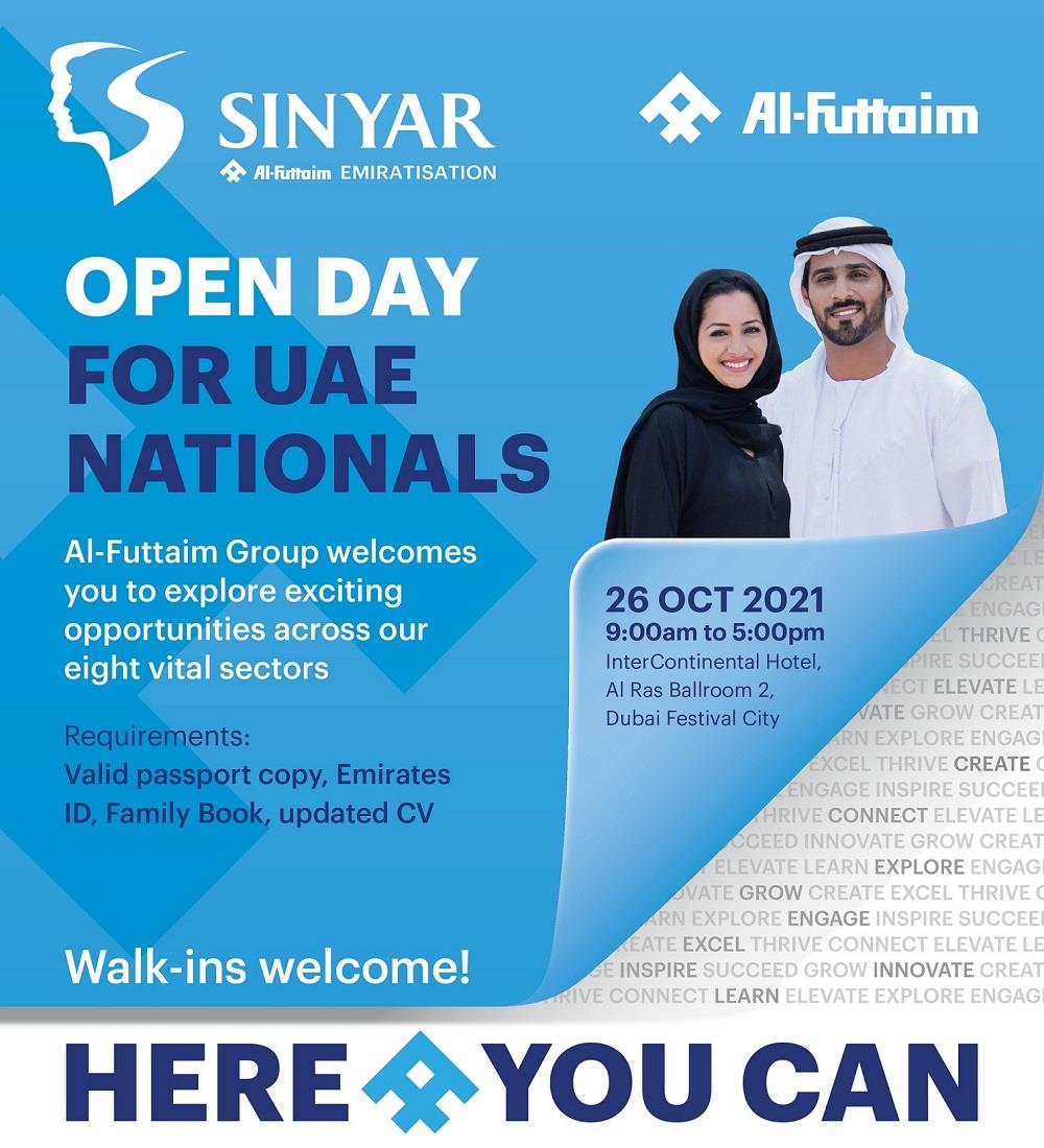 Al-Futtaim Group to Host Open Day for Emirati Talent