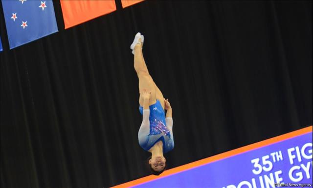 Finalists in program of individual trampoline jumping determined at 35th FIG World Trampoline Championships in Baku