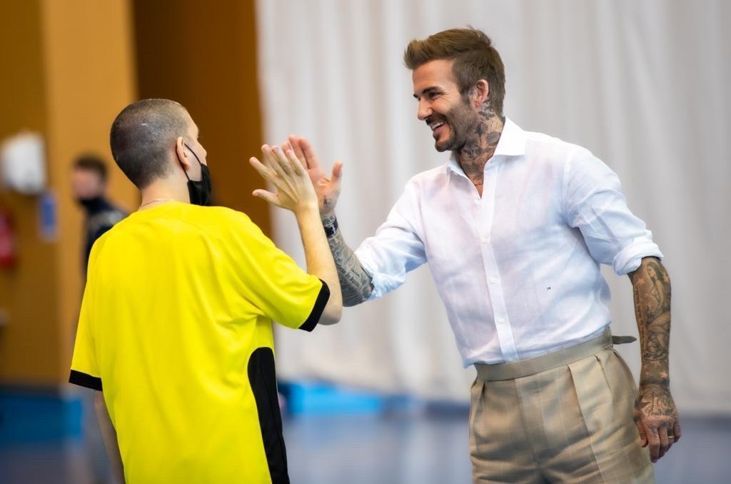 David Beckham meets Qatar Foundation's Ability Friendly Program children