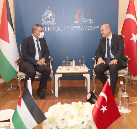 Jordan - Faraiah, Turkish interior minister discuss security cooperation, refugee crisis