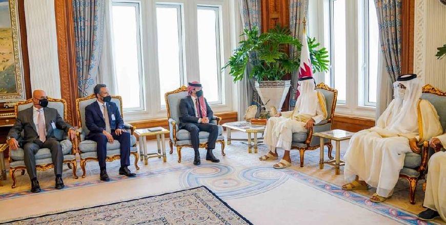 Jordan - Crown Prince meets Qatar emir in Doha