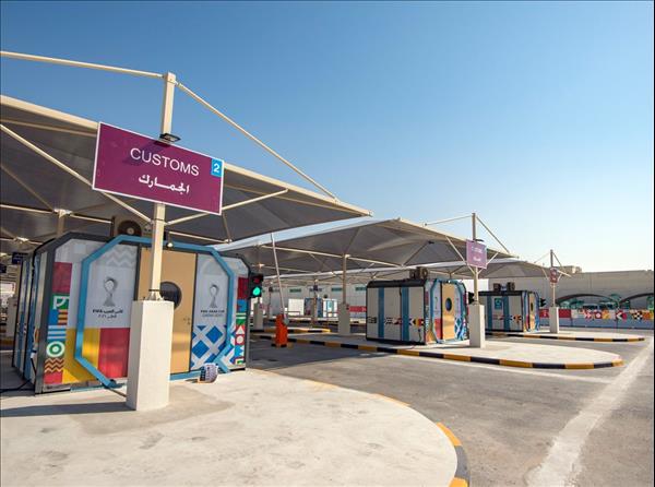 Qatar - Temporary expansion works at Abu Samra border crossing completed