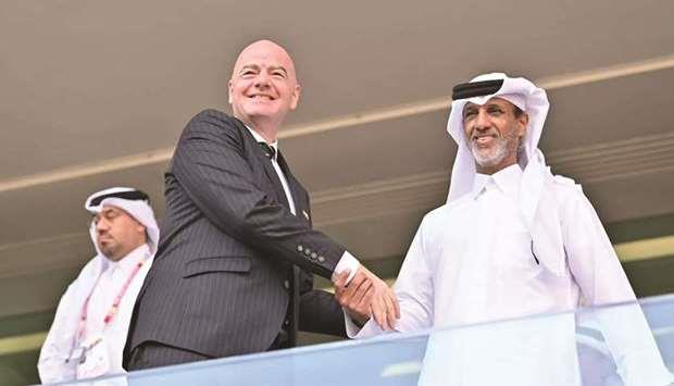 Qatar - FIFA president Infantino reflects on stunning opening day at Arab Cup