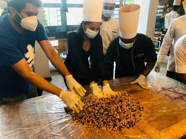 ME Colombo prepares for Christmas with cake mixing event