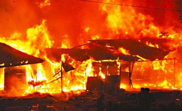 Ten Houses Gutted In Fire In Tulail Bandipora