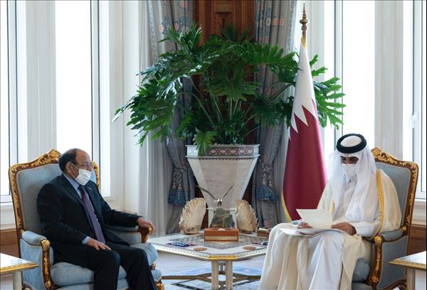 Qatar - Amir receives message from Yemen President